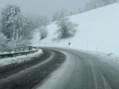 Na Koroškem smo se zbudili v zasneženo jutro