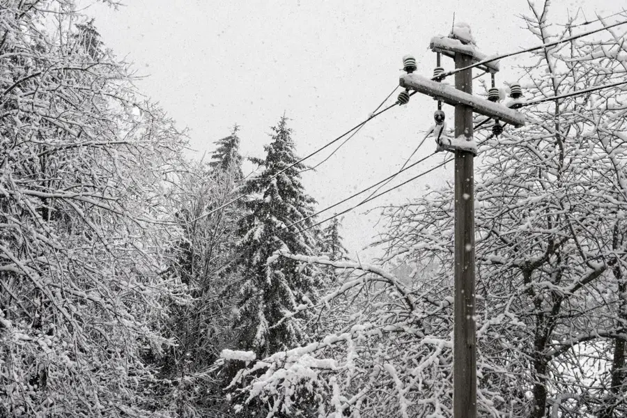 Zaradi sneženja izpadi elektrike tudi na območju Koroške 