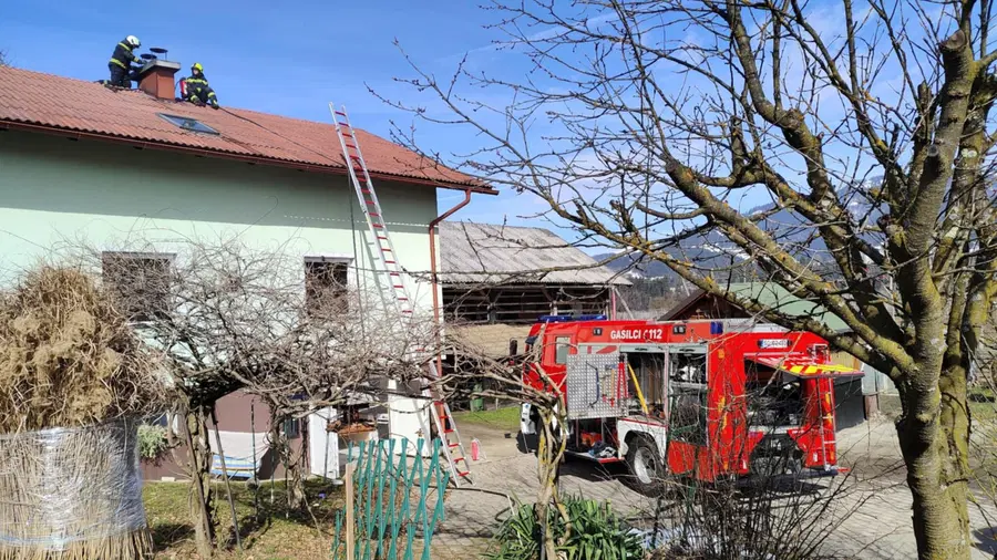 Gasilci znova na delu: Tokrat posredovali v Šmartnem pri Slovenj Gradcu 