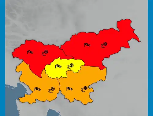 ARSO opozarja: Sunki vetra tudi nad 100 km/h