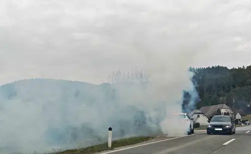 Previdno, v Doliču je prišlo do okvare vozila