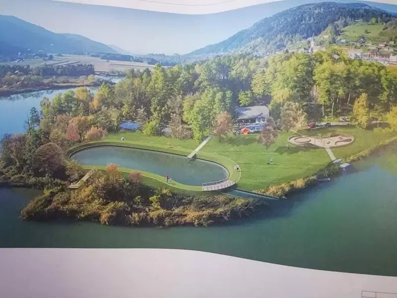 V Dravogradu bodo ob ribiškem domu uredili park