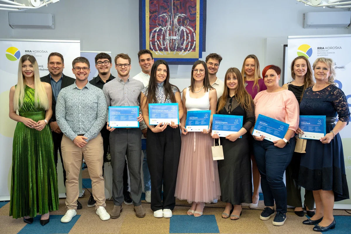 Vztrajnost kot ključ do uspeha: PONI RRA Koroška na Prevaljah predstavil novo generacijo podjetnikov v regiji