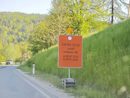 Jutri in v nedeljo spet popolna zapora ceste Dravograd - Ravne