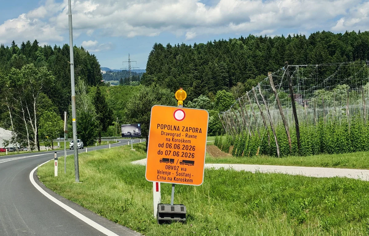 Ta vikend zaprta cesta Ravne - Dravograd