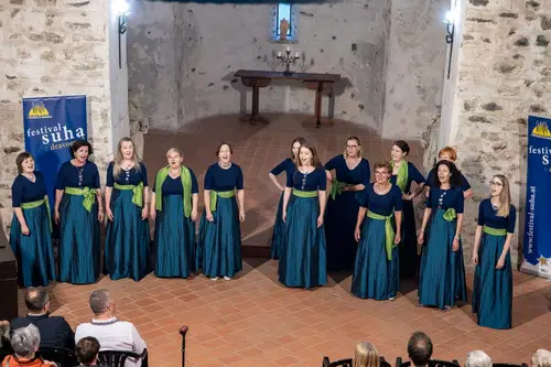 (FOTO) V Dravogradu potekal 33. mednarodni in 26. čezmejni festival malih vokalnih skupin Suha-Dravograd