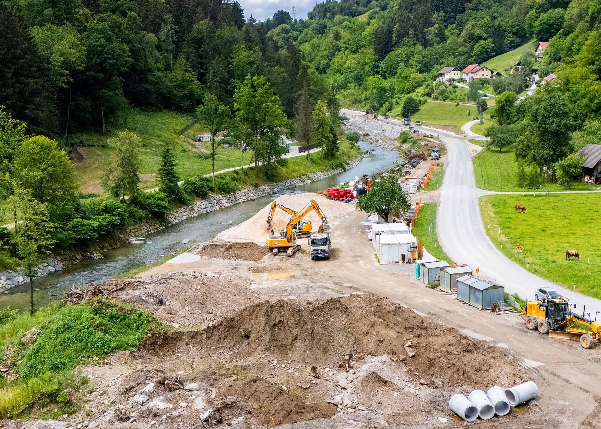 Dela med Ravnami in Dravogradom do avgusta 2026: Eden največjih cestnih projektov na Koroškem