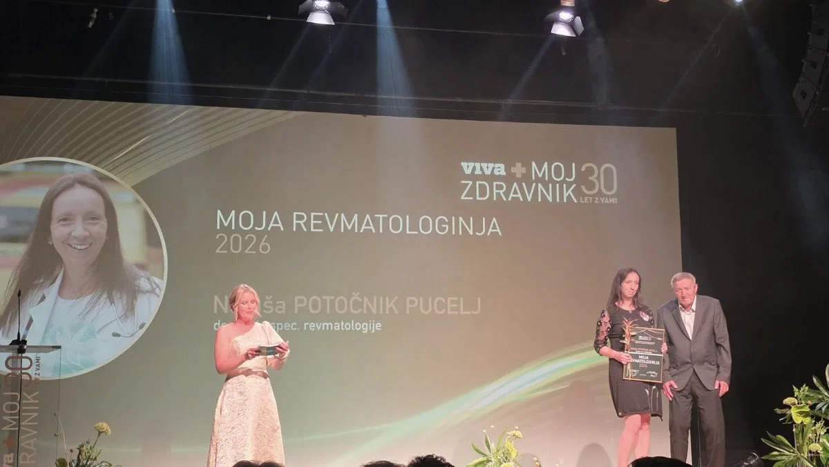 Naj revmatologinja 2026 je postala Nataša Potočnik Pucelj, dr. med., spec. revmatologije