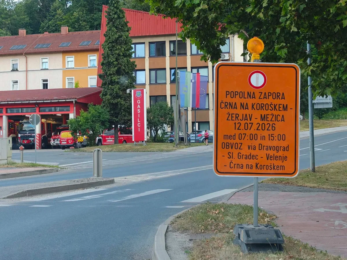 V nedeljo popolna zapora ceste skozi Črno