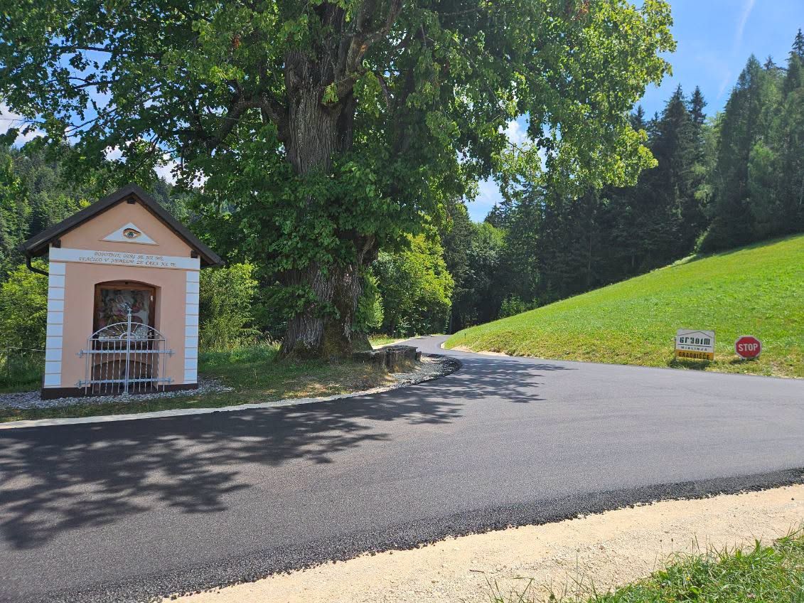 V Mislinji zaključujejo sanacijo javne poti Boštjan - Ramšak