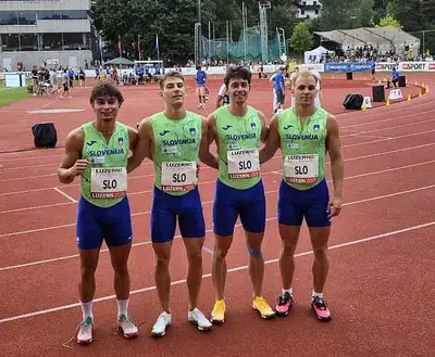 Nov državni rekord za slovensko štafeto, med junaki tudi Filip Oiclj