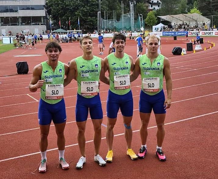 Nov državni rekord za slovensko štafeto, med junaki tudi Filip Oiclj