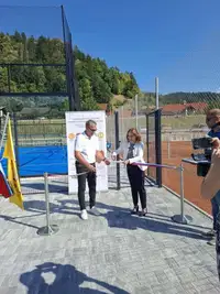(FOTO) V Vuzenici otvorili novo padel igrišče, kmalu že prvi turnir