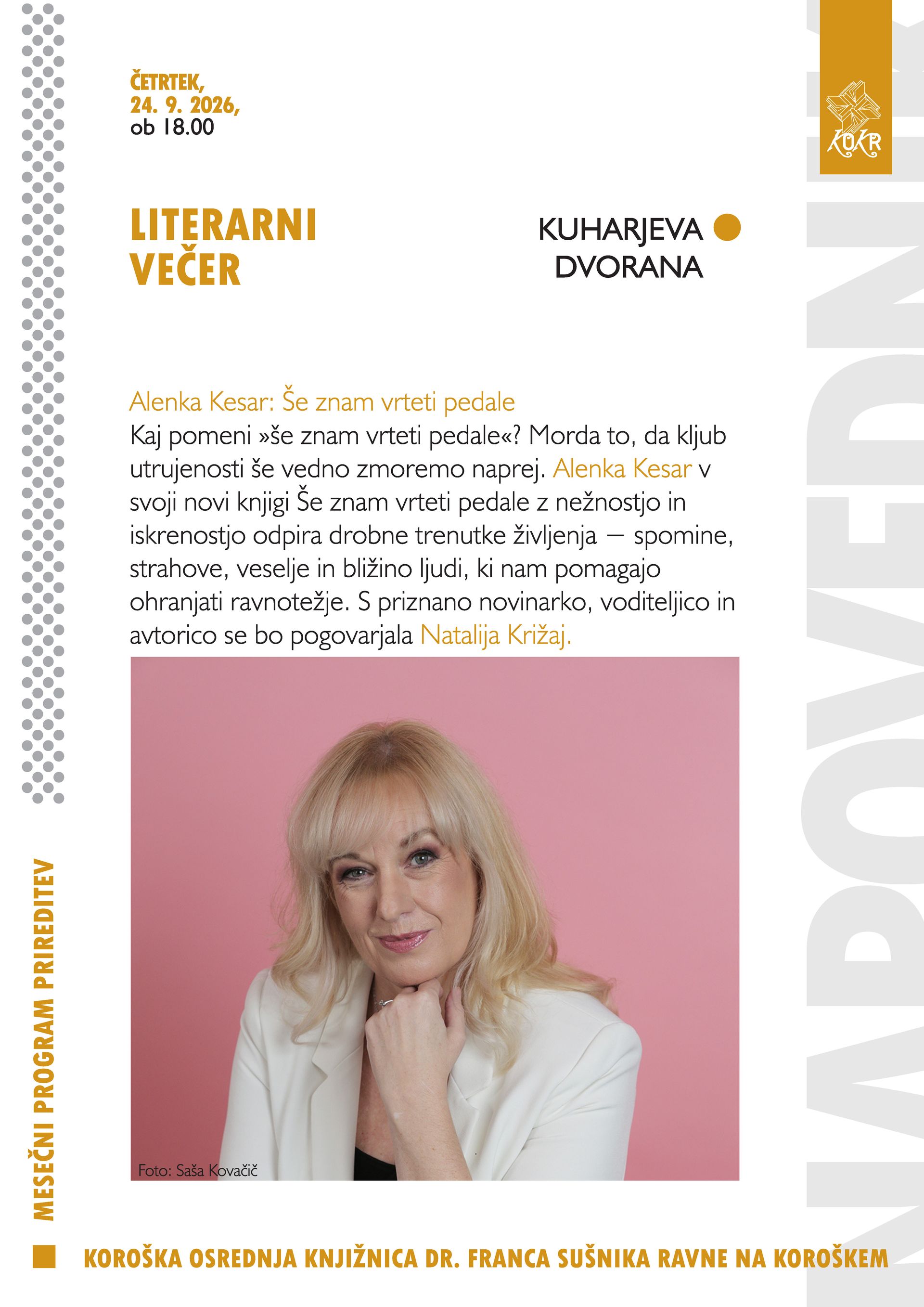 Alenka Kesar: Še znam vrteti pedale