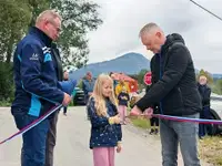VIDEO IN FOTO: V Podgorju odprli tri prenovljene cestne odseke