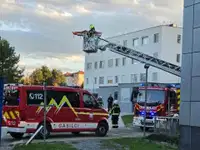 Požarna vaja v SB Slovenj Gradec: Gasilke uspešno poskrbele za zahtevno reševanje