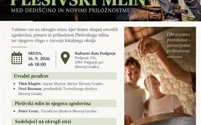 Okrogla miza Plešivski mlin