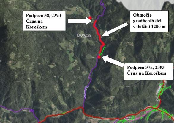 Zaradi asfaltiranja prihodnji teden popolna zapora ceste v Črni na Koroškem
