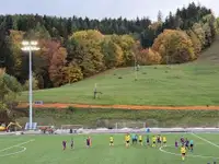 Novi reflektorji na stadionu NK Fužinar na Ravnah na Koroškem