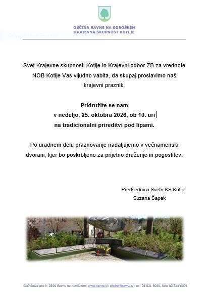 Krajevni praznik Kotelj pod vaškimi lipami