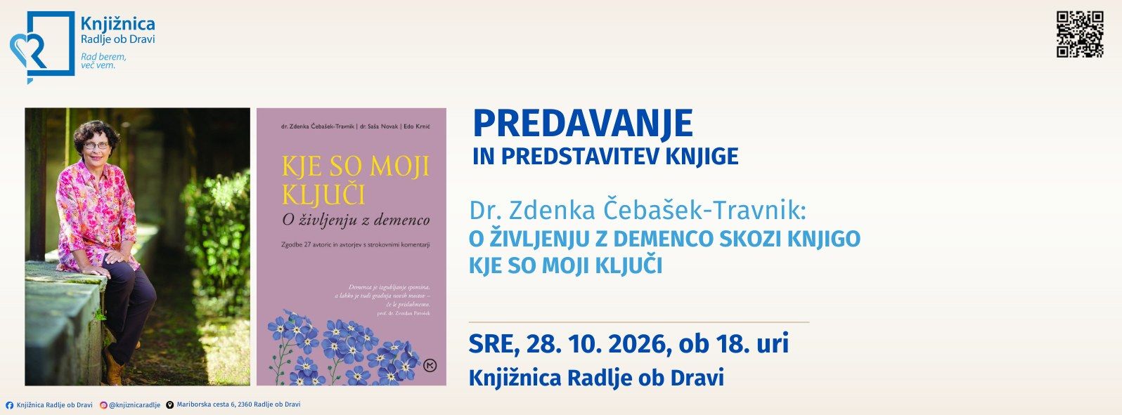 O življenju z demenco skozi knjigo Kje so moji ključi