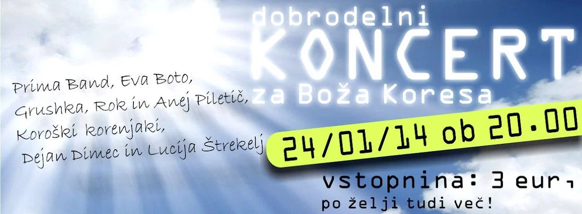 Dobrodelni koncert za lastnika pogorele kmetije