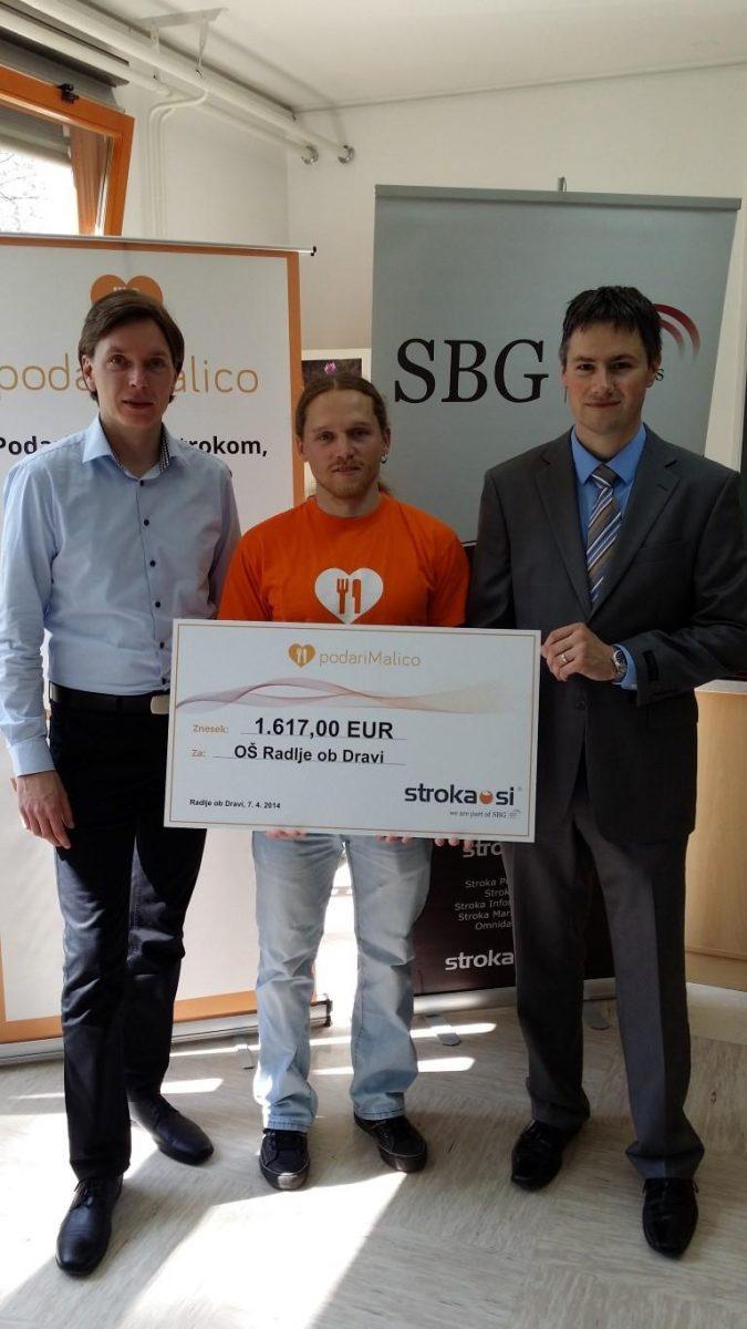 Skupina stroka.si podprla projekt podariMalico