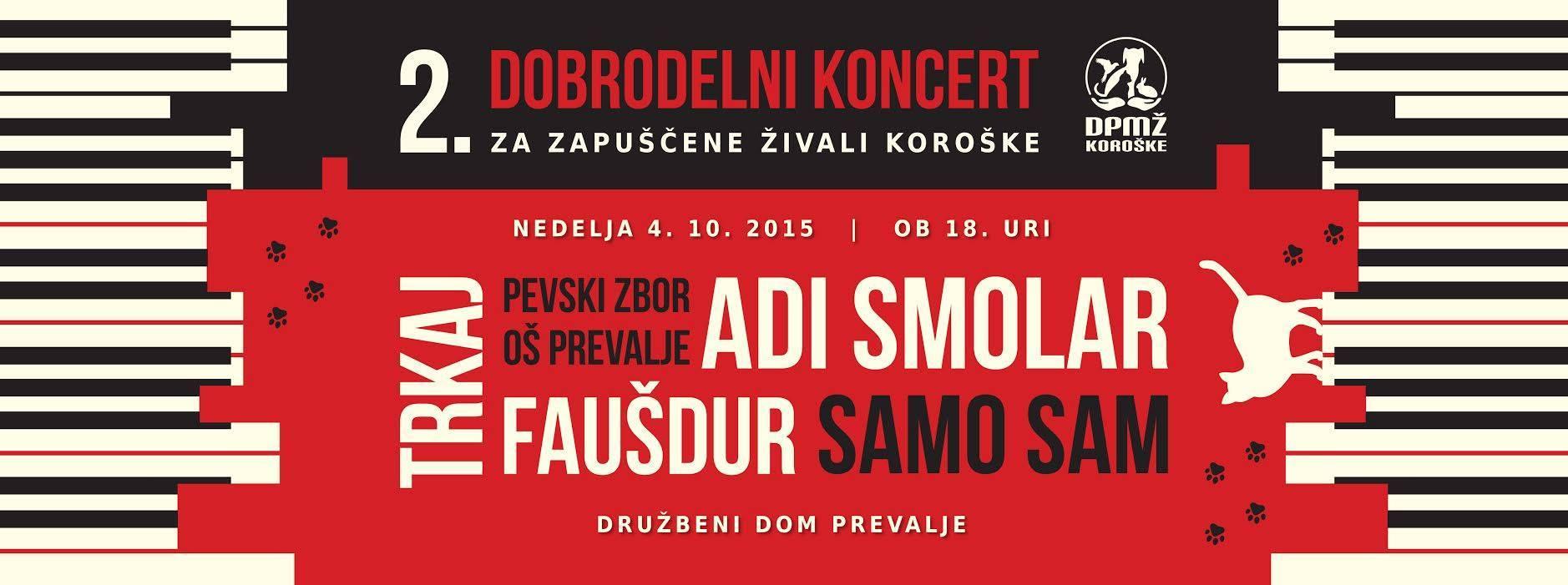 2. dobrodelni koncert za zapuščene živali na koroškem