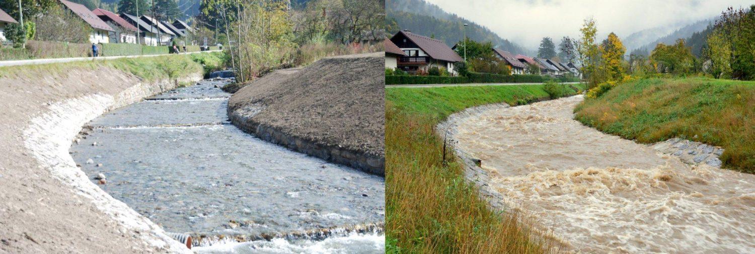 FOTO: Narasla reka Mislinja