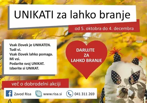 FOTO: Dobrodelna dražba UNIKATI za lahko branje v polnem zamahu