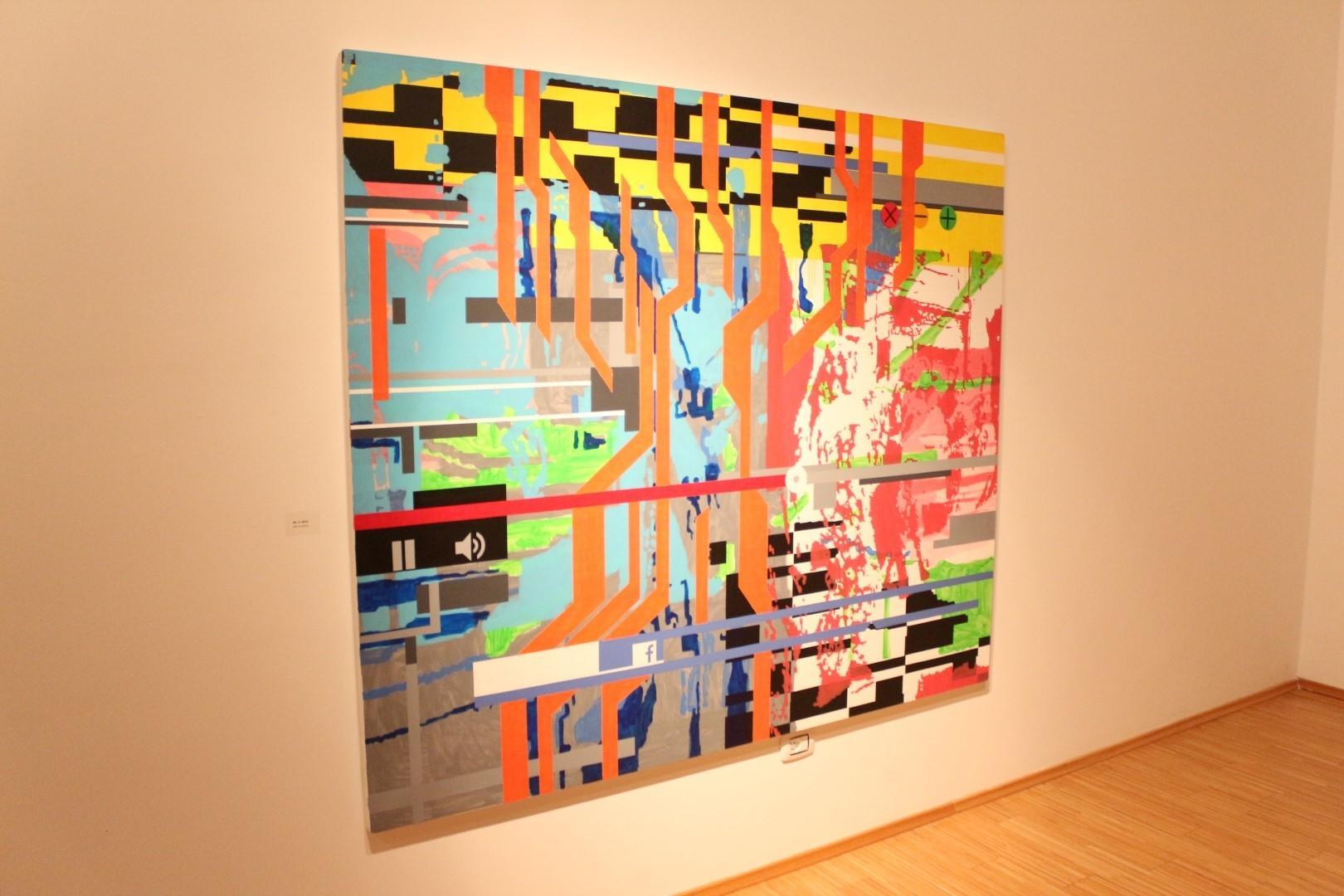 FOTO: Odprtje razstave Katje Felle: Distorzija vidnega/Simulacija zvoka