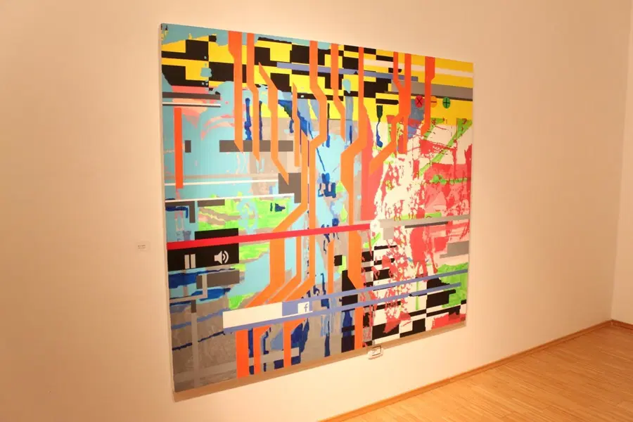 FOTO: Odprtje razstave Katje Felle: Distorzija vidnega/Simulacija zvoka