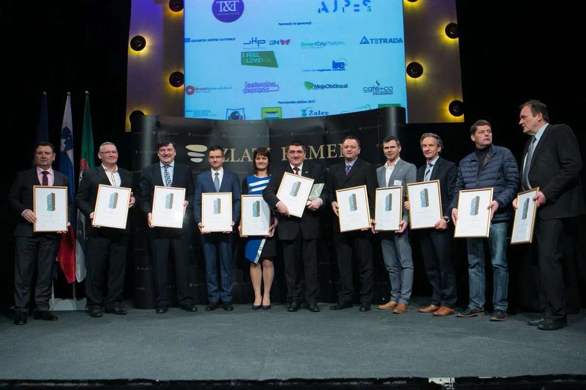 Slovenj Gradec prejel priznanje Zlati kamen za leto 2017