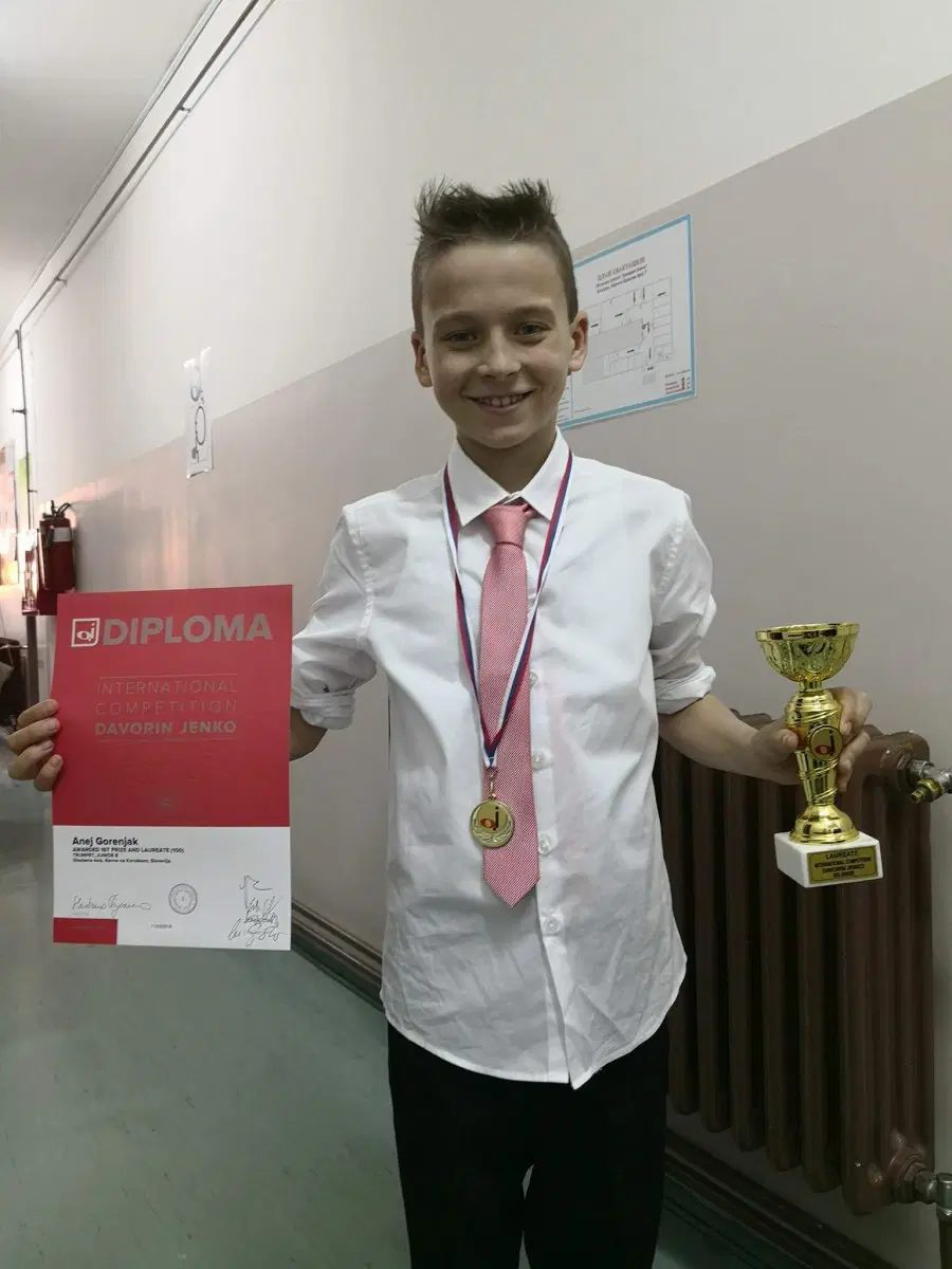 100 od 100 točk in absolutno prvo mesto za Aneja na mednarodnem tekmovanju v Srbiji