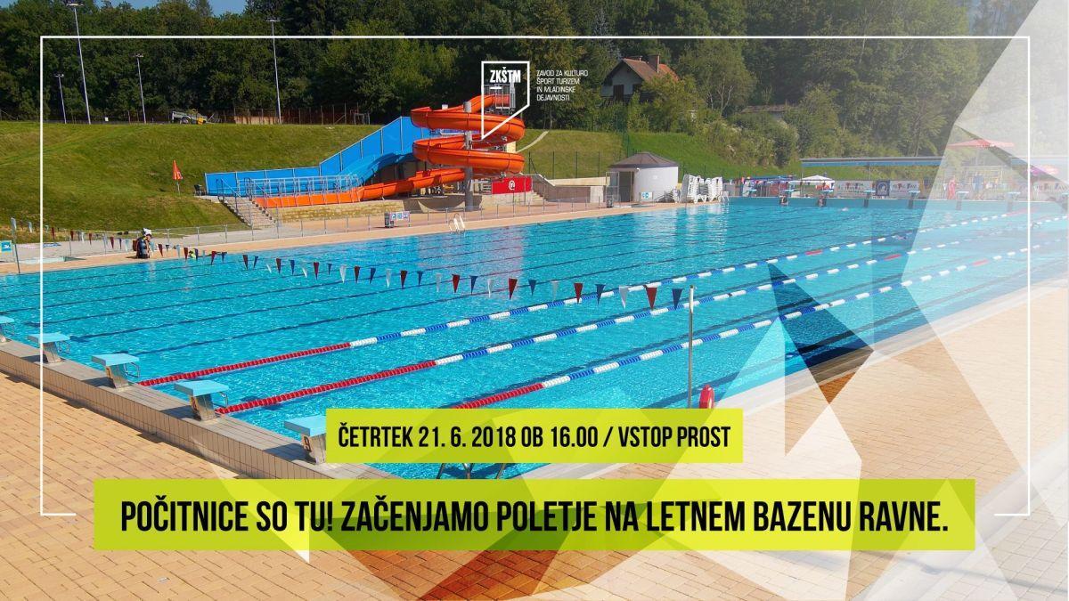 Prenovljen ravenski bazen začenja sezono z brezplačnim kopanjem