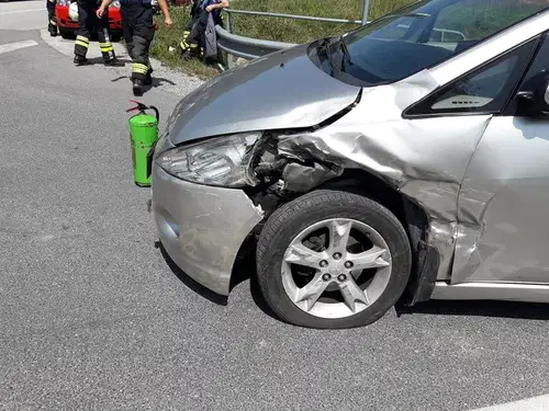 Nesreča na Ozarah - k sreči brez poškodovanih