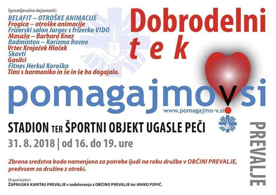 Dobrodelni tek na Prevaljah odpovedan zaradi slabega vremena