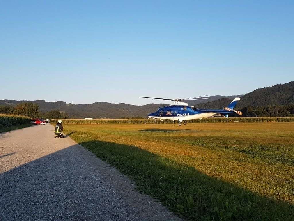 Moški padel z višine petih metrov