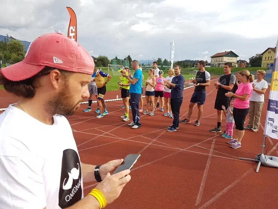 FOTO: Bogomir Dolenc dobrodelno tekel tudi v Slovenj Gradcu
