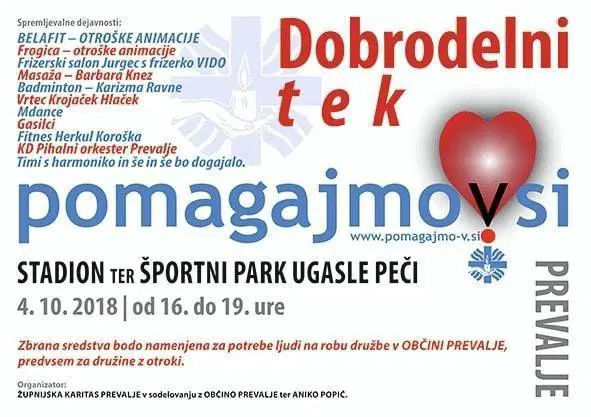 Jutri bodo na Prevaljah zopet dobrodelno tekli