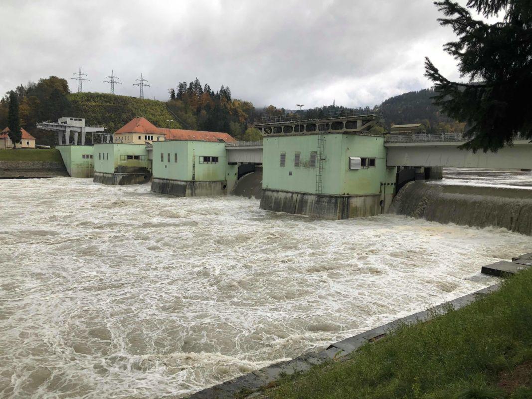 FOTO: Dravograd ponovno ogrožen, ARSO izdal oranžni alarm