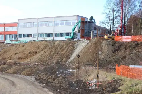 Gradnja novih prostorov Šolskega centra Slovenj Gradec v polnem teku