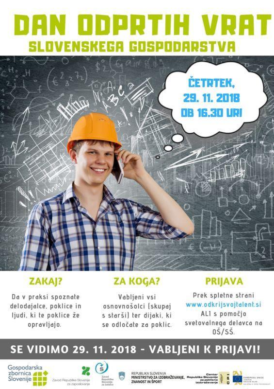 Dan odprtih vrat slovenskega gospodarstva za mladino in starše