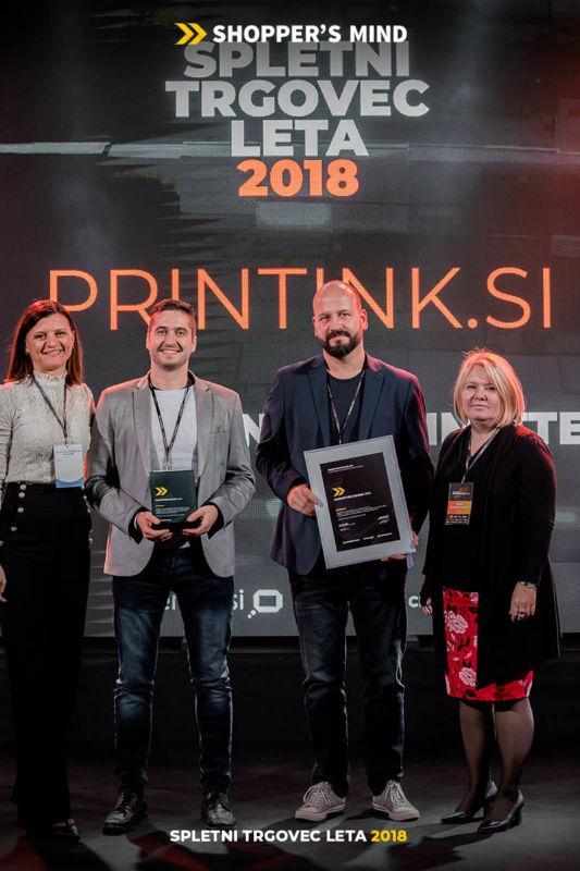 PRINTINK.si je postal spletni trgovec leta 2018!