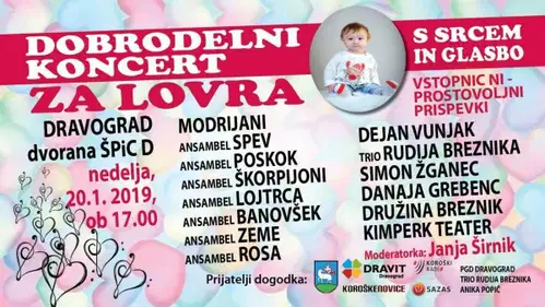 STOPIMO SKUPAJ - Dobrodelni koncert s srcem in glasbo za Lovra