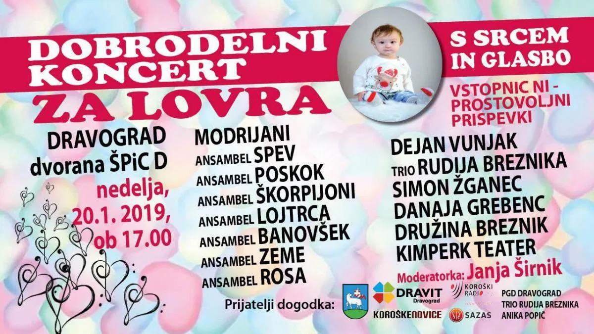 STOPIMO SKUPAJ - Dobrodelni koncert s srcem in glasbo za Lovra