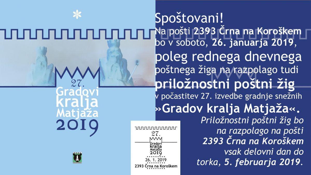 V Črni se bodo Gradovom kralja Matjaža poklonili tudi s priložnostnim poštnim žigom
