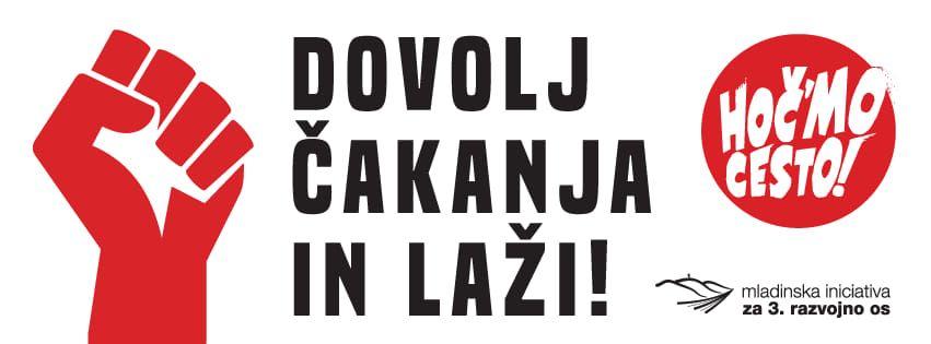 Mladinska iniciativa za 3. razvojno os: Dovolj je čakanja in laži!