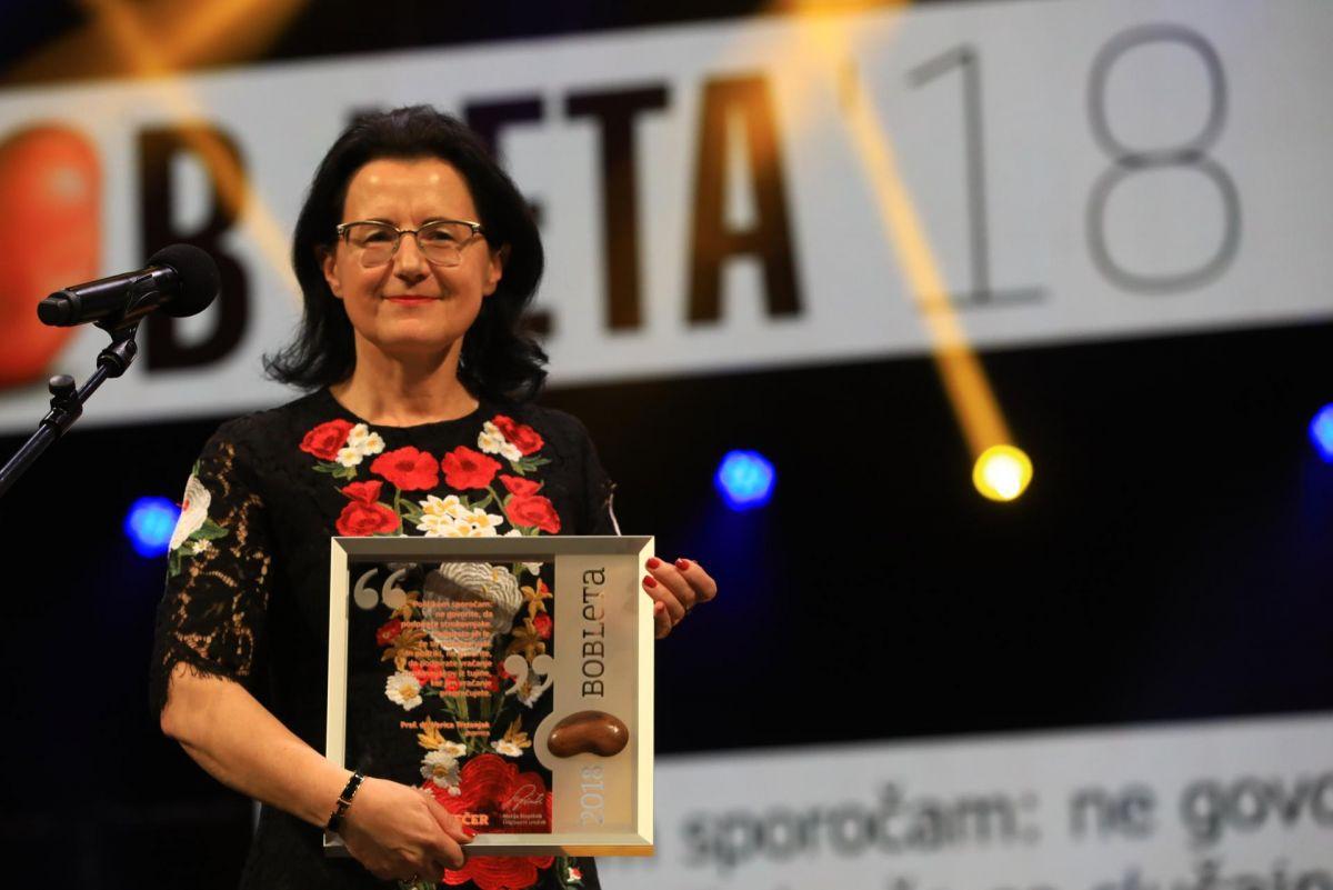 Večerov Bob leta 2018 dr. Verici Trstenjak