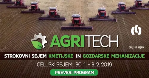 V Celju se je danes pričel nov sejem kmetijske in gozdarske mehanizacije: AGRITECH